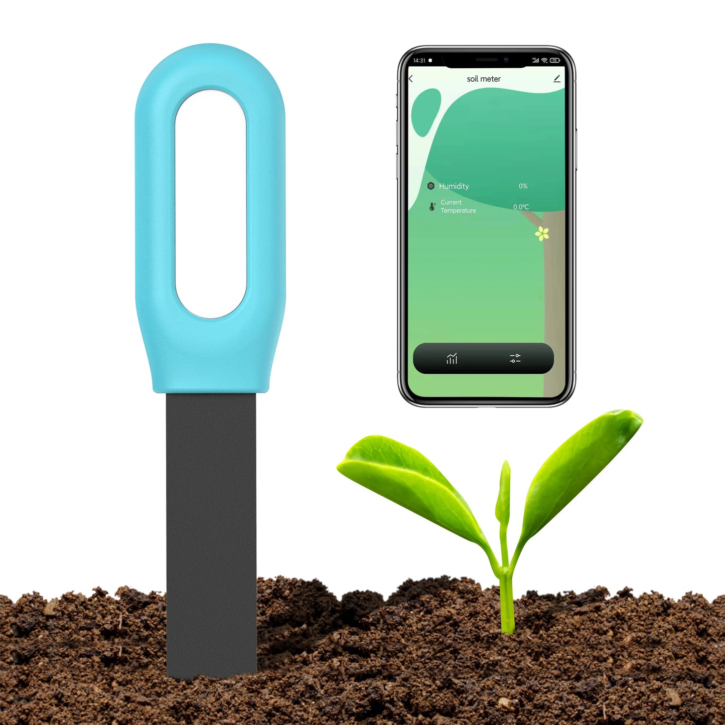 Tuya Smart Zigbee Soil Tester Temperature and Humidity
