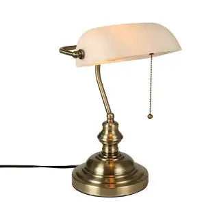 Classical E27 banker table lamp