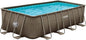 24' x 12' x 52" Oasis Designer Rectangular Frame Outdoor above Ground Swimming Pool