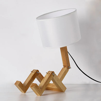 Cute Desk Lamp with Wood Base