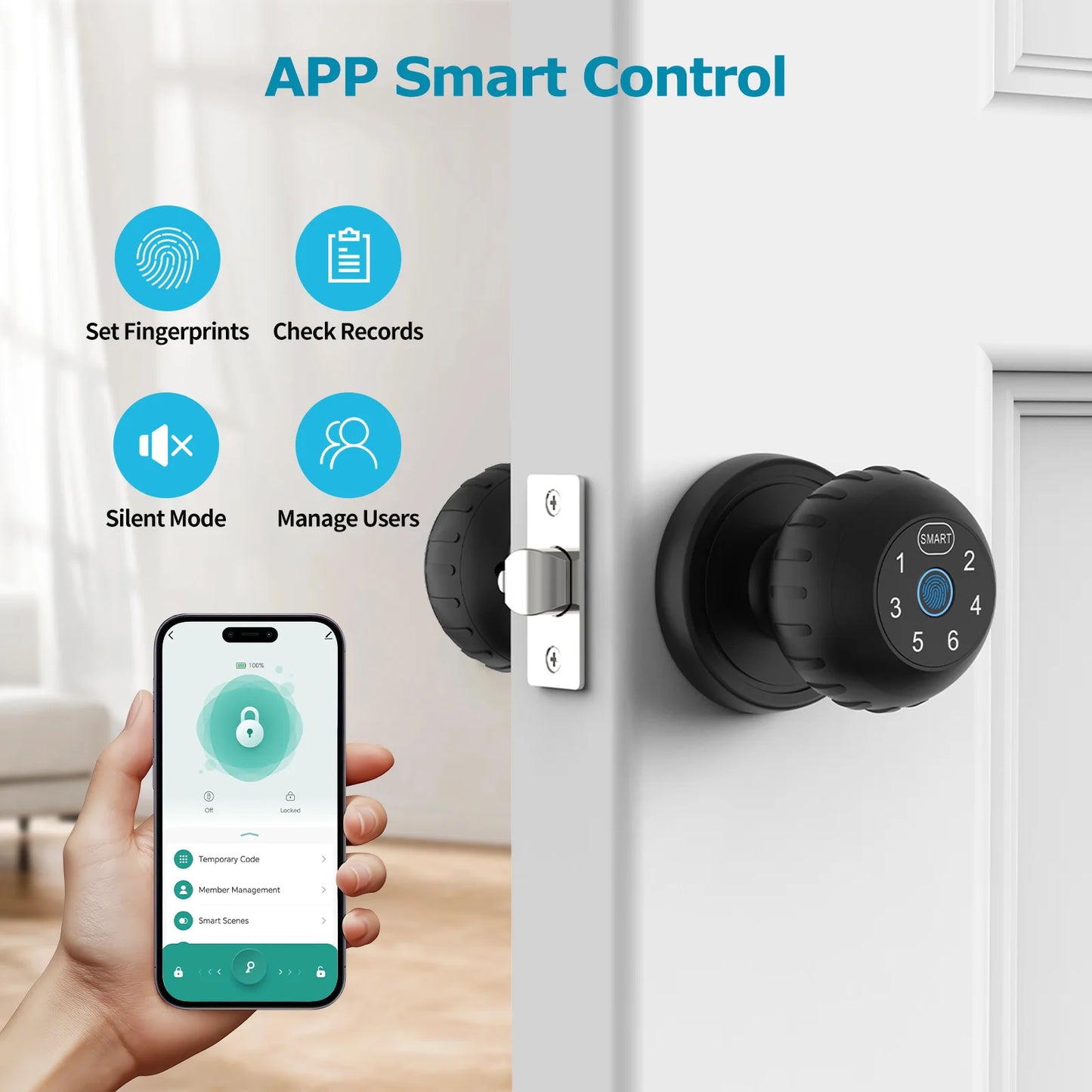 Viladepot Smart Lock Fingerprint Door Lock