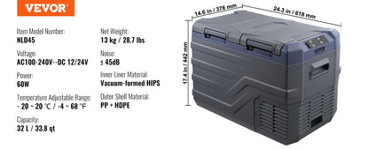 Portable Car Refrigerator Fridge