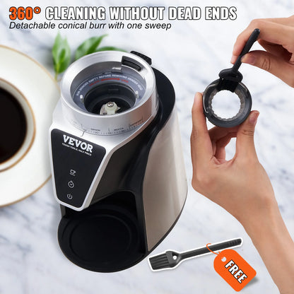 Electric coffee bean grinder