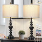 27in Farmhouse Vintage Lamps Set of 2