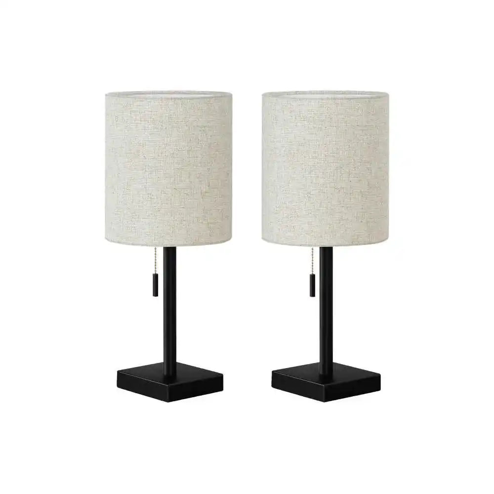 Contemporary Lighting, Set Of 2, 17"h