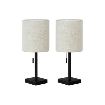 Contemporary Lighting, Set Of 2, 17"h