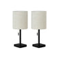 Contemporary Lighting, Set Of 2, 17"h