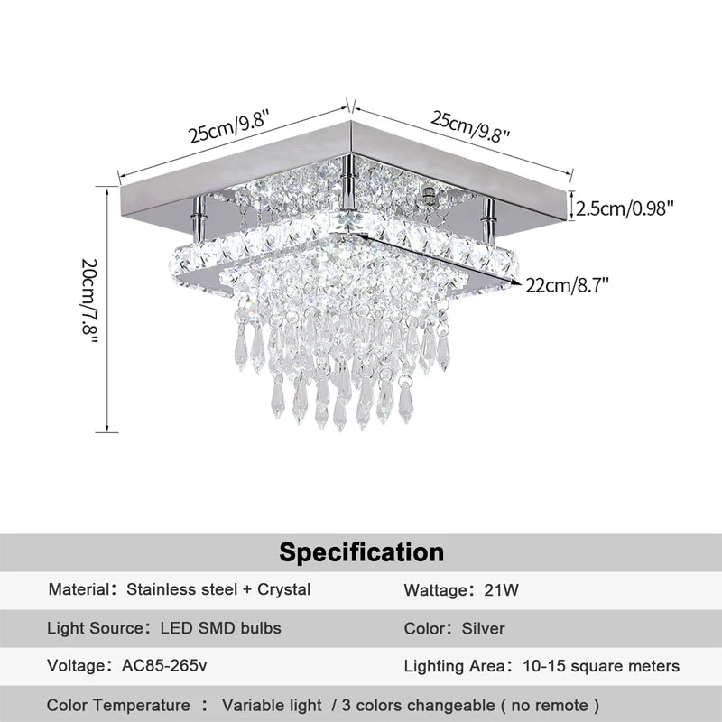 LED Crystal Chandelier For Dining Room