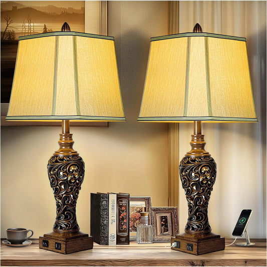 28.5''Tall Farmhouse Table Lamp Set of 2