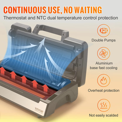 VEVOR 130W Vacuum Sealer Food Packaging Machine