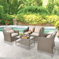 7-Piece Outdoor Wicker Patio