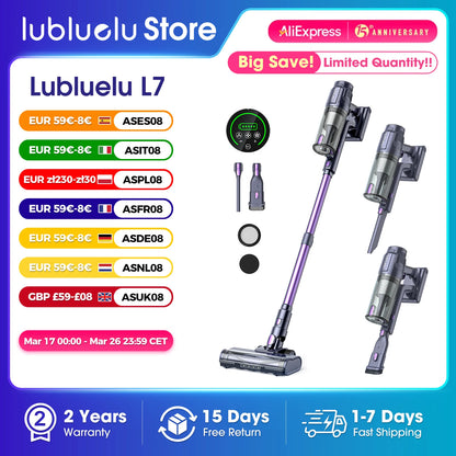 Cordless Anti-Tangling Brushless Lightweight Vacuum cleaner